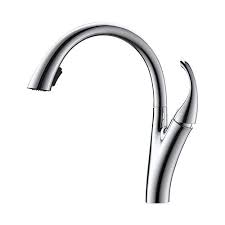 Prior Creek North Ave Single Handle Pull-down Kitchen Faucet in Chrome Kitchen Faucet Jiangmen Luxury Houseware Company Limited