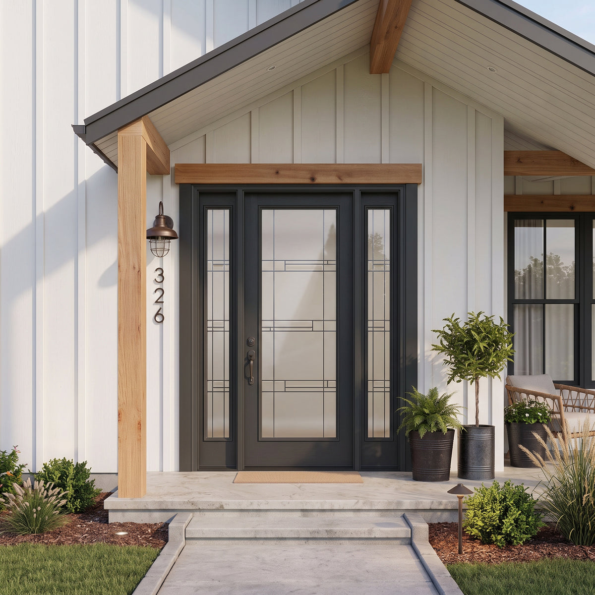 Prism 1 Lite Fiberglass Pre-Hung Door Exterior Pre-Hung Builder Supply Outlet