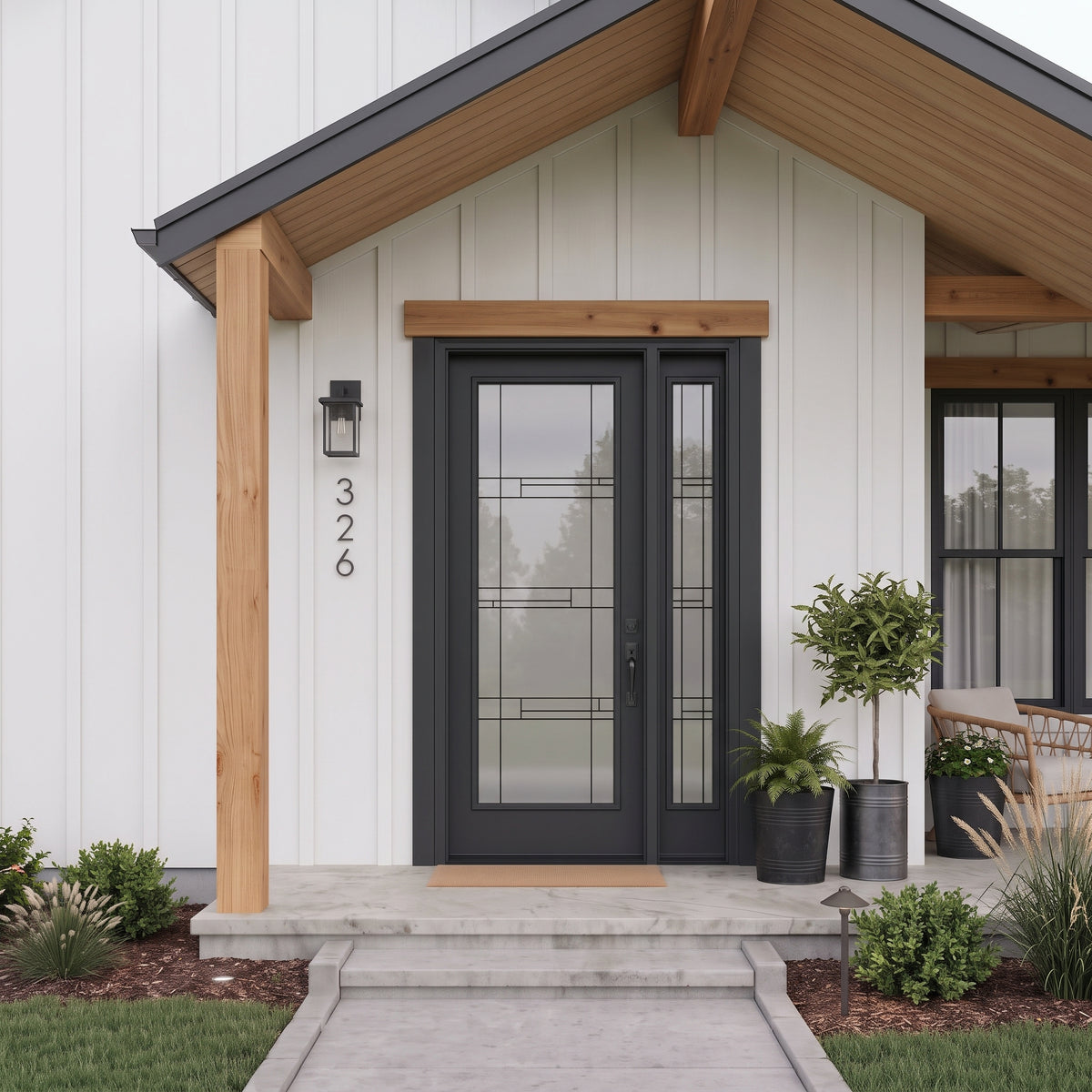 Prism 1 Lite Fiberglass Pre-Hung Door Exterior Pre-Hung Builder Supply Outlet