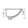 White Large Undermount Bowl - Image 3