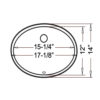 White Large Undermount Bowl - Image 2