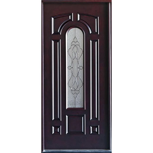 center arch dark walnut marquis exterior door