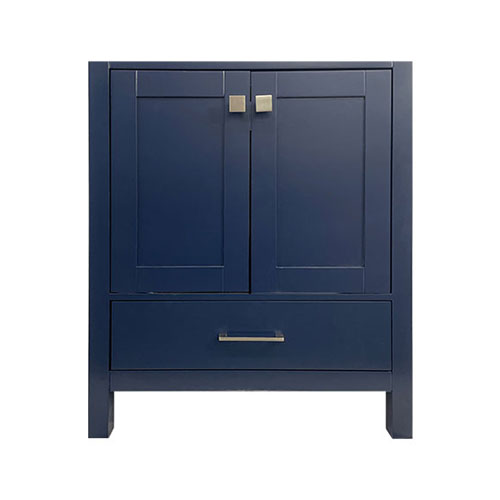 30" navy abbey vanity front image
