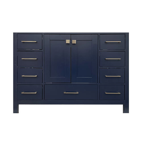 48" navy abbey vanity front image