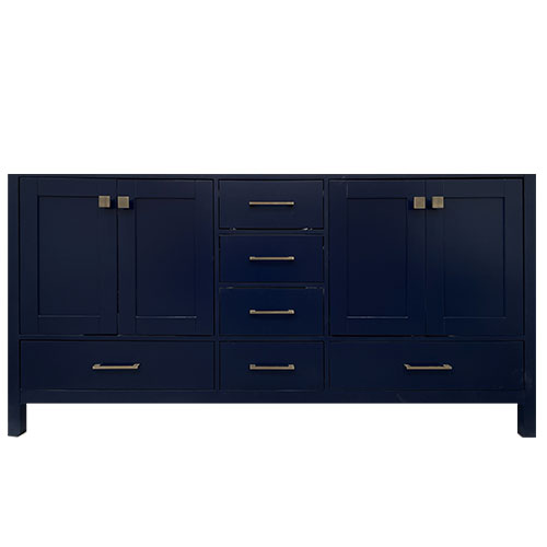72" navy abbey vanity front image
