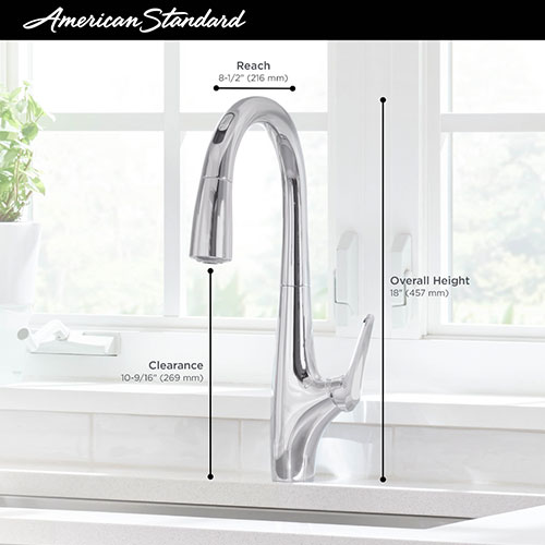american standard avery touchless kitchen faucet specifications