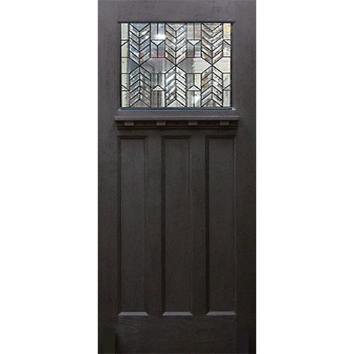 craftsman single exterior dark walnut marquis door