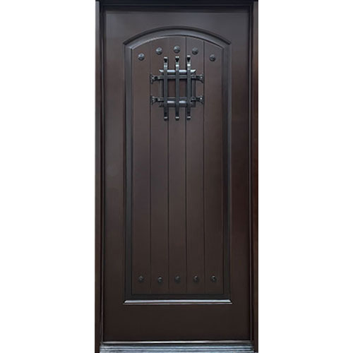 speakeasy single exterior dark walnut marquis door