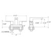 Huntington Brass Razo 4″ Spread Faucet in Matte Black - Image 2