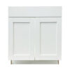 Prior Creek 30" Shaker Vanity in Glacier White