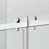 Prior Creek 48" x 76" Brushed Nickel Clear Glass Shower Door - Image 3