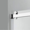Prior Creek 48" x 76" Brushed Nickel Clear Glass Shower Door - Image 5