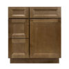 Prior Creek 30" Shaker Left Drawer Vanity in Toffee - Image 2