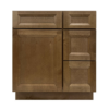 Prior Creek 30" Shaker Right Drawer Vanity in Toffee