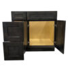 Prior Creek 36" Shaker Right Drawer Vanity in Cinder - Image 2