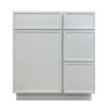 Prior Creek 30" Edgeline Shaker Right Drawer Vanity in White - Image 2