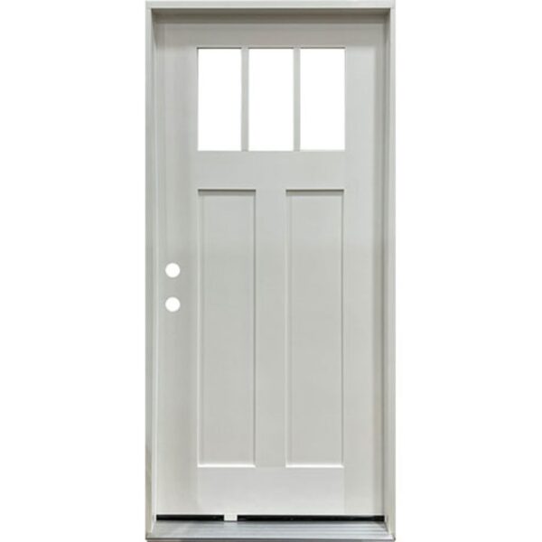 3 Lite Craftsman Right Hand Fiberglass Prehung Door